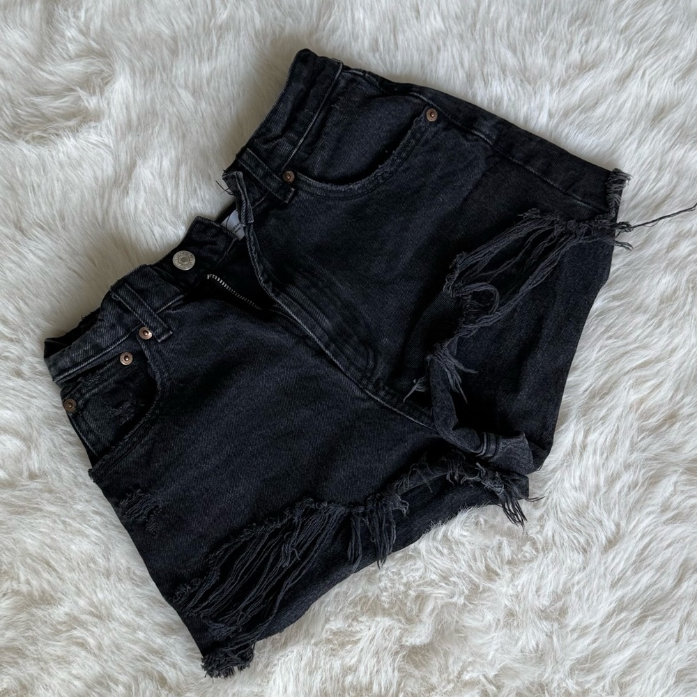 Zara high rise shorts
